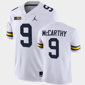 Men's Michigan Wolverines #9 J.J. McCarthy White Game College Football Jersey 786890-213